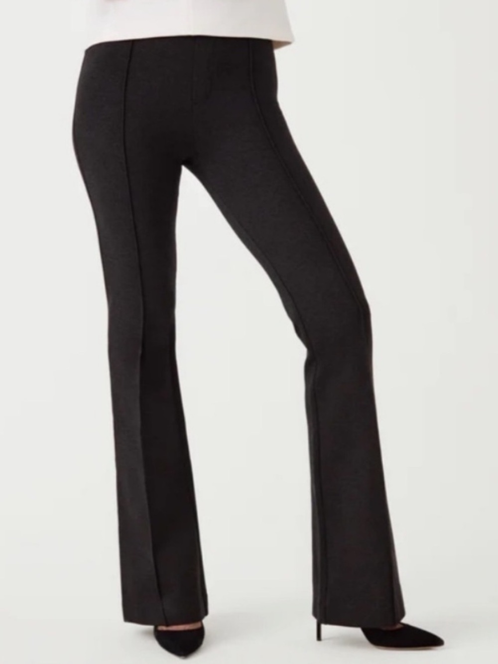 SPANX Sculpting Black Boot-Cut Flare Pants